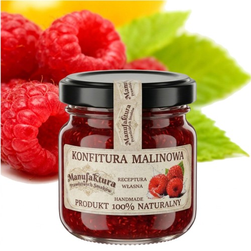 KONFITURA Z MALIN 40 g mały SŁOICZEK na prezent PRODUKT NATURALNY