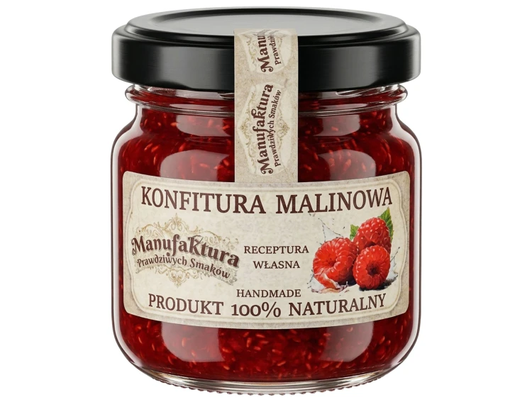 KONFITURA Z MALIN 40 g mały SŁOICZEK na prezent PRODUKT NATURALNY