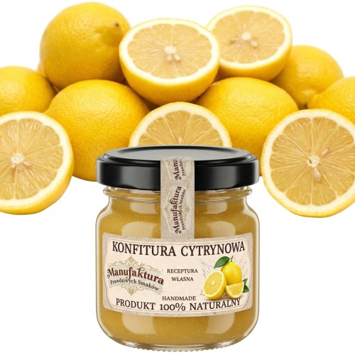 KONFITURA CYTRYNOWA 40 g mały SŁOICZEK na prezent PRODUKT NATURALNY