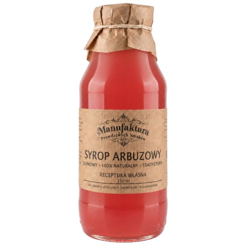 SYROP Z ARBUZA 330ml 100% NATURALNY MANUFAKTURA PRAWDZIWYCH SMAKÓW