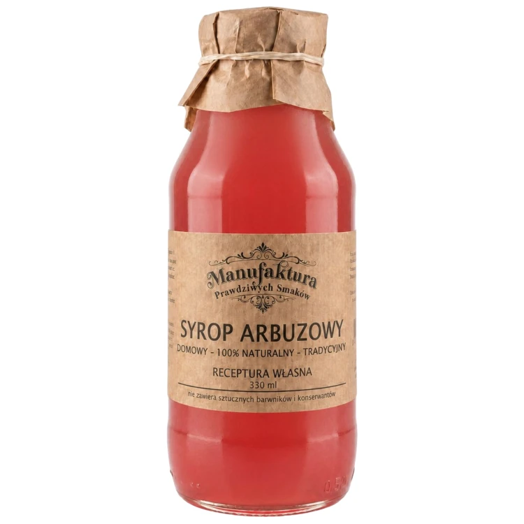 SYROP Z ARBUZA 330ml 100% NATURALNY MANUFAKTURA PRAWDZIWYCH SMAKÓW