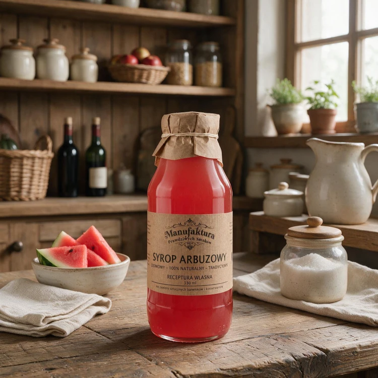 SYROP Z ARBUZA 330ml 100% NATURALNY MANUFAKTURA PRAWDZIWYCH SMAKÓW