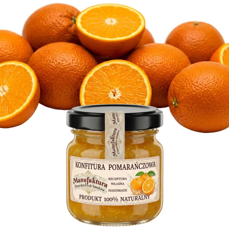 KONFITURA POMARAŃCZOWA 40 g mały SŁOICZEK na prezent PRODUKT NATURALNY