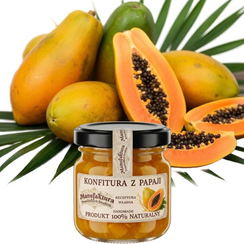 KONFITURA Z PAPAJI 40 g mały SŁOICZEK na prezent PRODUKT NATURALNY