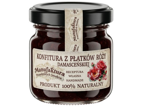 KONFITURA Z PŁATKÓW RÓŻY 40 g mały SŁOICZEK na prezent PRODUKT NATURALNY