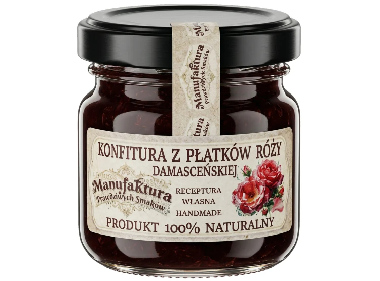 KONFITURA Z PŁATKÓW RÓŻY 40 g mały SŁOICZEK na prezent PRODUKT NATURALNY
