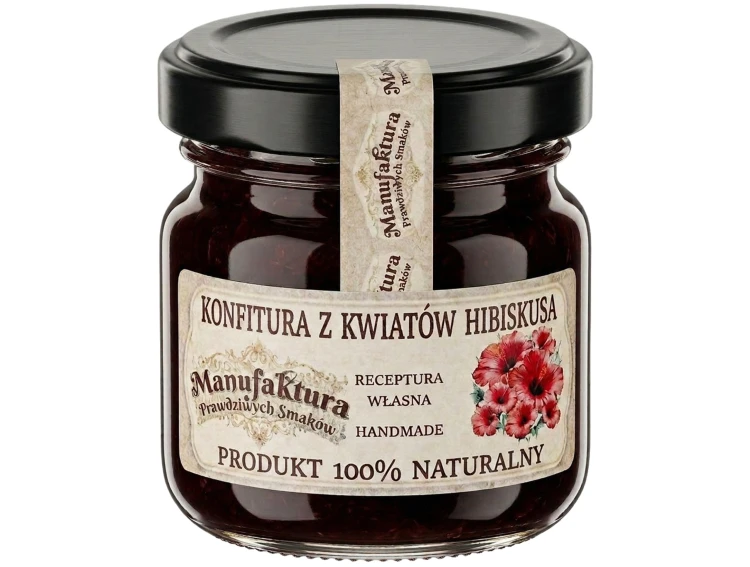 KONFITURA Z KWIATÓW HIBISKUSA 40 g SŁOICZEK na prezent PRODUKT NATURALNY