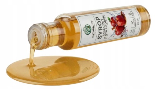 SYROP JABŁKOWO-CYNAMONOWY 250 ml PYSZNY ZDROWY 100% NATURALNY ORZEŹWIAJĄCY