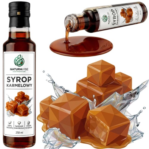 SYROP KARMELOWY 250ml producent PRAWDZIWY DOMOWY do lodów deserów