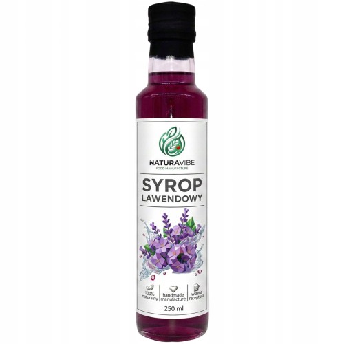 SYROP LAWENDOWY 250ml intensywny smak HANDMADE 100% naturalny NA PREZENT