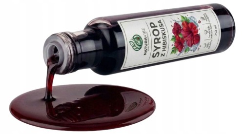 SYROP Z KWIATÓW HIBISKUSA 250 ml DOMOWA MANUFAKTURA pyszne zdrowe natura