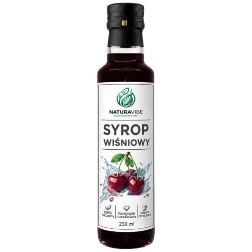 SYROP WIŚNIOWY 250ml intensywny smak HANDMADE 100% naturalny
