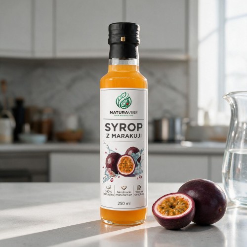 SYROP Z MARAKUI 250ml intensywny smak HANDMADE 100% naturalny MARAKUJA
