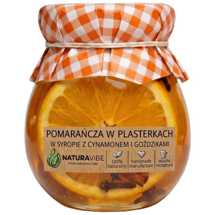 POMARAŃCZE POMARAŃCZA W SYROPIE Z CYNAMONEM I GOŹDZIKAMI 100% NATURALNE