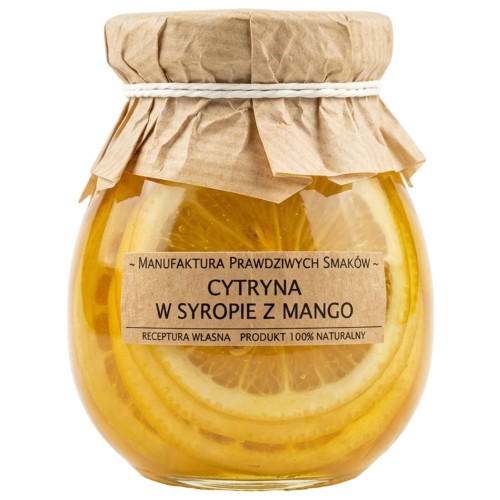 Cytryna plastry w syropie z mango 100% naturalna bez konserwantów 245ml