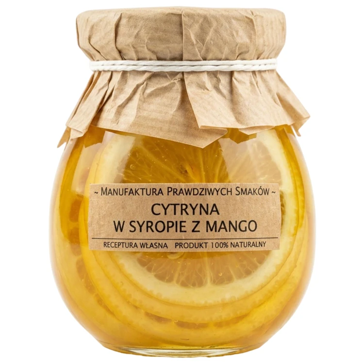 Cytryna plastry w syropie z mango 100% naturalna bez konserwantów 245ml
