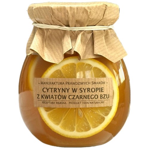 CYTRYNY AROMATYCZNE PLASTRY W SYROPIE Z KWIATÓW CZARNEGO BZU 100% NATURA
