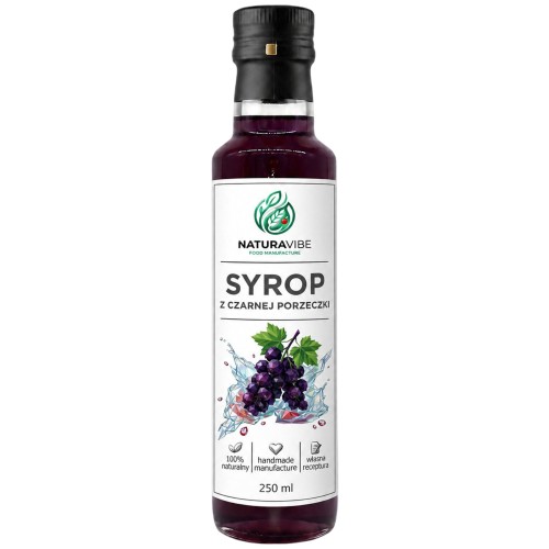 SYROP Z CZARNEJ PORZECZKI 250ml intensywny smak HANDMADE 100% naturalny