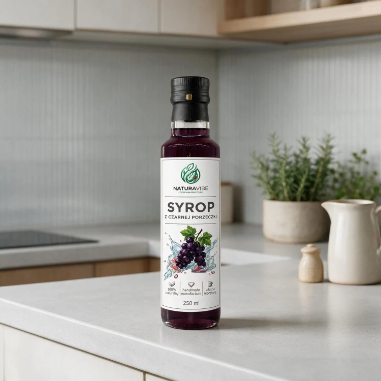 SYROP Z CZARNEJ PORZECZKI 250ml intensywny smak HANDMADE 100% naturalny