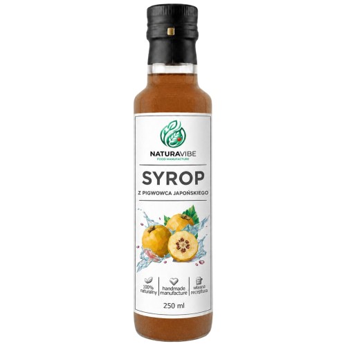 SYROP Z OWOCÓW PIGWOWCA PIGWA 250ml intensywny smak HANDMADE 100% naturalny