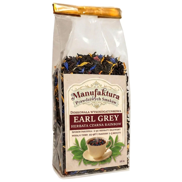 HERBATA czarna liściasta EARL GREY PREMIUM ASSAM NATURALNA 50g