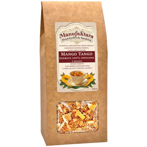 HERBATA OWOCOWA NATURALNA Mango Tango 100g Aromatyczna do zimnej herbaty
