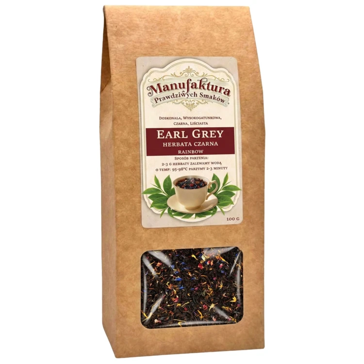HERBATA czarna liściasta EARL GREY PREMIUM ASSAM NATURALNA 100g