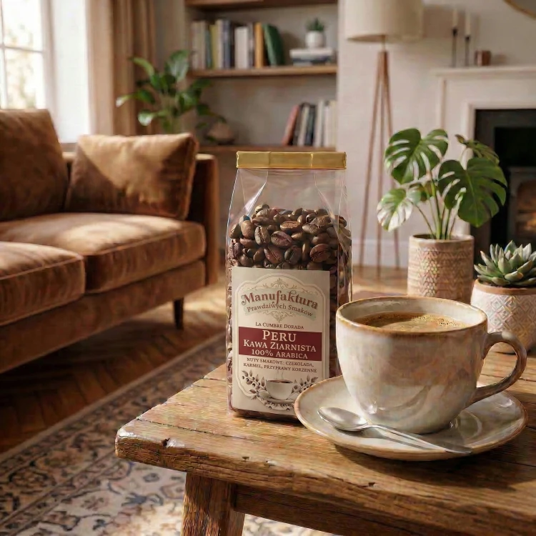 KAWA ZIARNISTA PERU 50g 100% ARABICA ŚWIEŻO PALONA La Cumbre