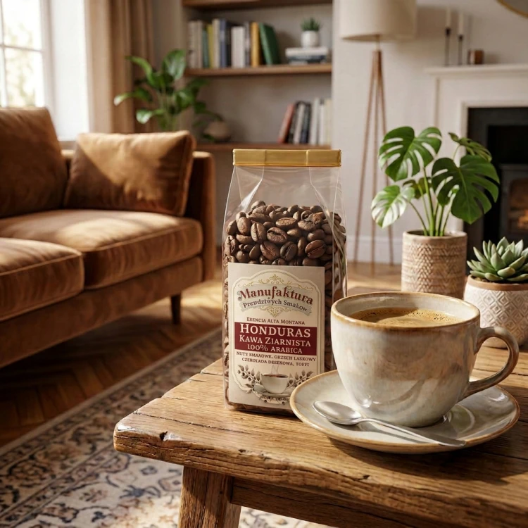 KAWA ZIARNISTA HONDURAS 50g 100% ARABICA ŚWIEŻO PALONA ESENCIA ALTA MONTANA