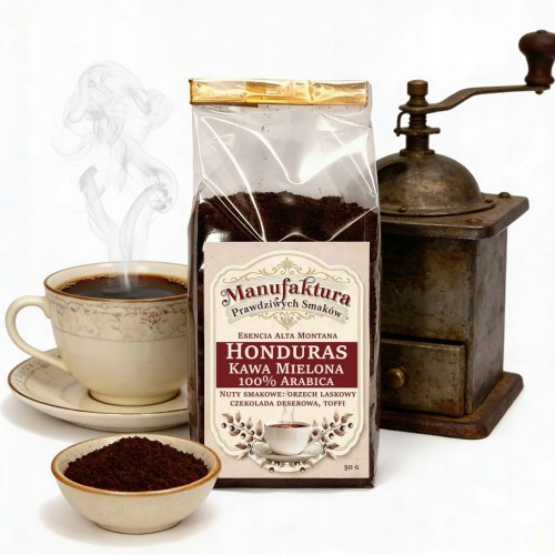 KAWA MIELONA HONDURAS 50g 100% ARABICA ŚWIEŻO MIELONA ESENCIA ALTA MONTANA