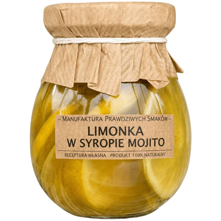 Limonka MOJITO plastry w syropie 100% naturalna bez konserwantów 245ml