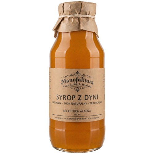 SYROP Z DYNI PUMPKIN  DO KAWY 330ml 100% NATURALNY MANUFAKTURA PRAWDZIWYCH SMAKÓW