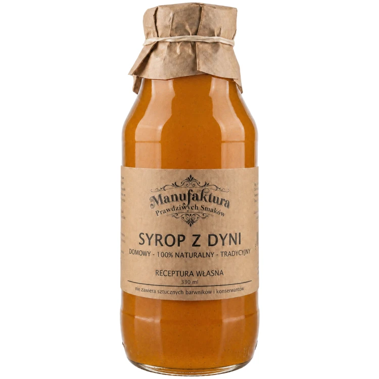 SYROP Z DYNI PUMPKIN  DO KAWY 330ml 100% NATURALNY MANUFAKTURA PRAWDZIWYCH SMAKÓW